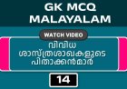 വിവിധ ശാസ്ത്രശാഖകളുടെ പിതാക്കൻമാർ (GK MCQ) No.14