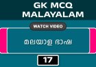 മലയാള ഭാഷ (GK MCQ) No.17