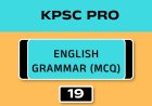 ENGLISH GRAMMAR (MCQ)No.19
