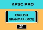 ENGLISH GRAMMAR (MCQ)No.21
