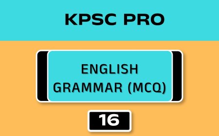 ENGLISH GRAMMAR (MCQ)No.16