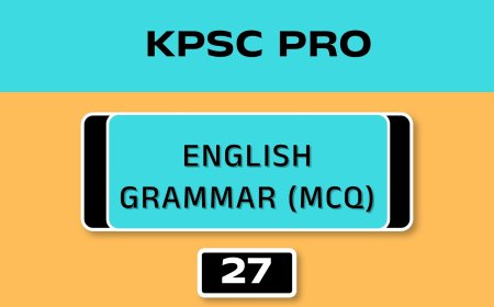 ENGLISH GRAMMAR (MCQ)No.27