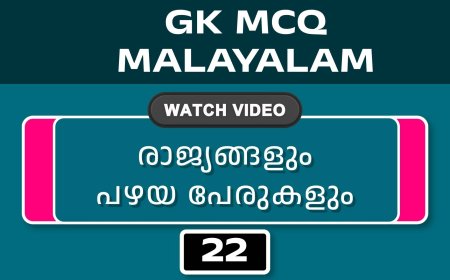 രാജ്യങ്ങളും പഴയ പേരുകളും (GK MCQ) No.22